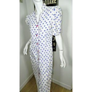Gay Boyer Dress Size 14 Vintage 1980s Purple White‎ Polka Dots Secretary